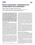 Novel ecosystems: implications for conservation and restoration