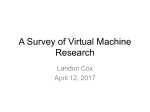 Virtual machine - Duke Computer Science