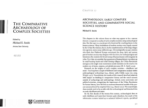 Archaeology, Early Complex Societies, and