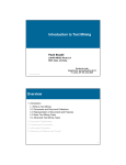 Introduction to Text Mining Overview