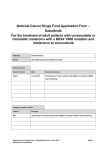National Cancer Drugs Fund Application Form – Dabrafenib For the