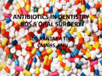 Lecture Antibiotics in Dentistry File