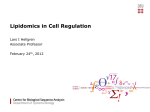 Lipidomics in Cell Regulation