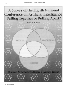 A Survey of the Eighth National Conference on Artificial Intelligence