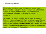 Brief History of China