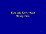 Data and Knowledge Management