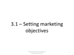 3.1 * Setting marketing objectives