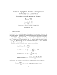 Notes on Asymptotic Theory: Convergence in - UNC