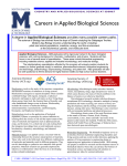 Careers in Applied Biological Sciences