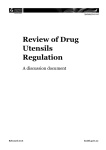 Review of Drug Utensils Regulation