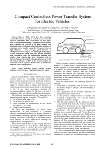 Compact Contactless Power Transfer System for Electric Vehicles