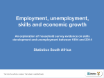 Employment, unemployment, skills and economic growth