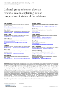 Cultural group selection plays an essential role in explaining human