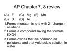 AP Chapter 7, 8 review