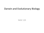 Darwin and Evolutionary Biology