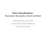 Pain Classification: Nociceptive, Neuropathic, Central and Mixed