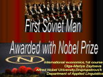 “First Soviet Man Awarded with Nobel Prize” O.-M. Zaytseva MEK-12