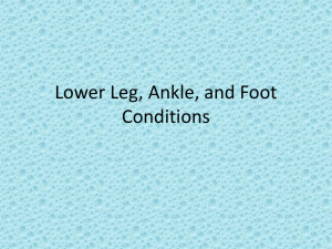 Ch 18 - Lower Leg Ankle and Foot Conditions
