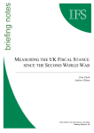 Measuring UK fiscal stance since the Second World War