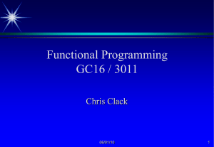 D16 Functional Programming