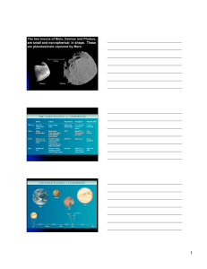 The two moons of Mars, Deimos and Phobos, are small and non