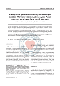 Paroxysmal Supraventricular Tachycardia with QRS Duration