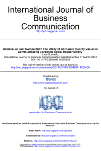 Communication Business International Journal of