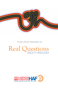 Real Questions - Hindu American Foundation