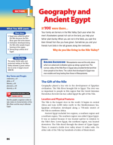 Geography and Ancient Egypt