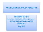 the guyana cancer registry