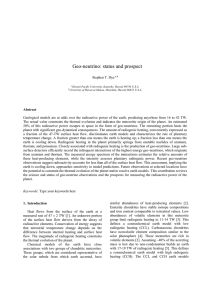 2. Quantity and distribution of terrestrial radioactivity