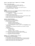 Study Guide for Exam 2 - Chapters 4, 5, 6, 7 (8th)
