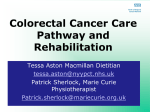 Colorectal Cancer Care Pathway and Rehabilitation