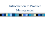 Introduction to Product Management