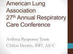 American Lung Association 27th Annual Respiratory care conference
