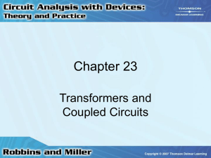 Chapter 24: Transformers and Coupled Circuits