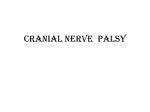 Cranial nerve palsy