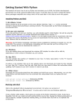 Getting Started With Python