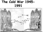 The Cold War begins 1945 -1948