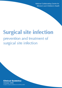 Surgical site infection Surgical site infection