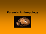 Forensic Anthropology and Odontology