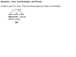 Geometry – Arcs, Central Angles, and Chords