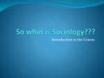 So what is Sociology???