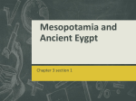 Mesopotamia and Ancient Eygpt