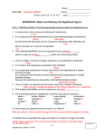 WORKSHOP: Matter and Working with Significant Figures