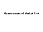 Measurement of Market Risk
