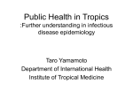 Public Health in Tropics :Further understanding in infectious disease