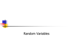 Lecture 15 Introduction to Random Variables