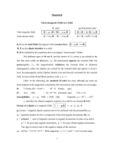 Magnetism