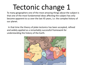 Tectonic change 1 Powerpoint presentation